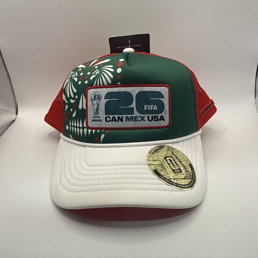 NWT 2026 FIFA World Cup Team MEXICO Snapback Trucker Hat Mesh, Official Licensed